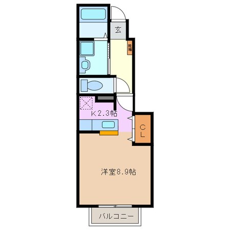 川越富洲原駅 徒歩17分 1階の物件間取画像